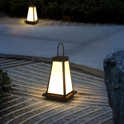 Roam Lantern Garden Outdoor Lamp ∅ 9.8″ x H 19.7″ / Dia 25cm x H 50cm / Black & White / Warm Light Table lamp