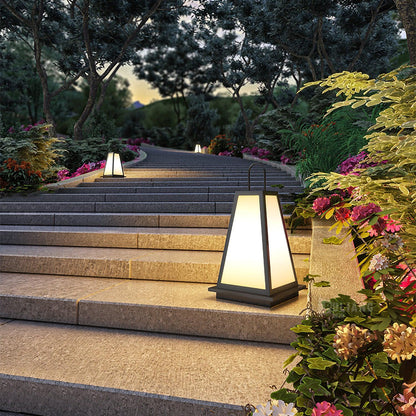 Roam Lantern Garden Outdoor Lamp ∅ 9.8″ x H 19.7″ / Dia 25cm x H 50cm / Black & White / Warm Light Table lamp