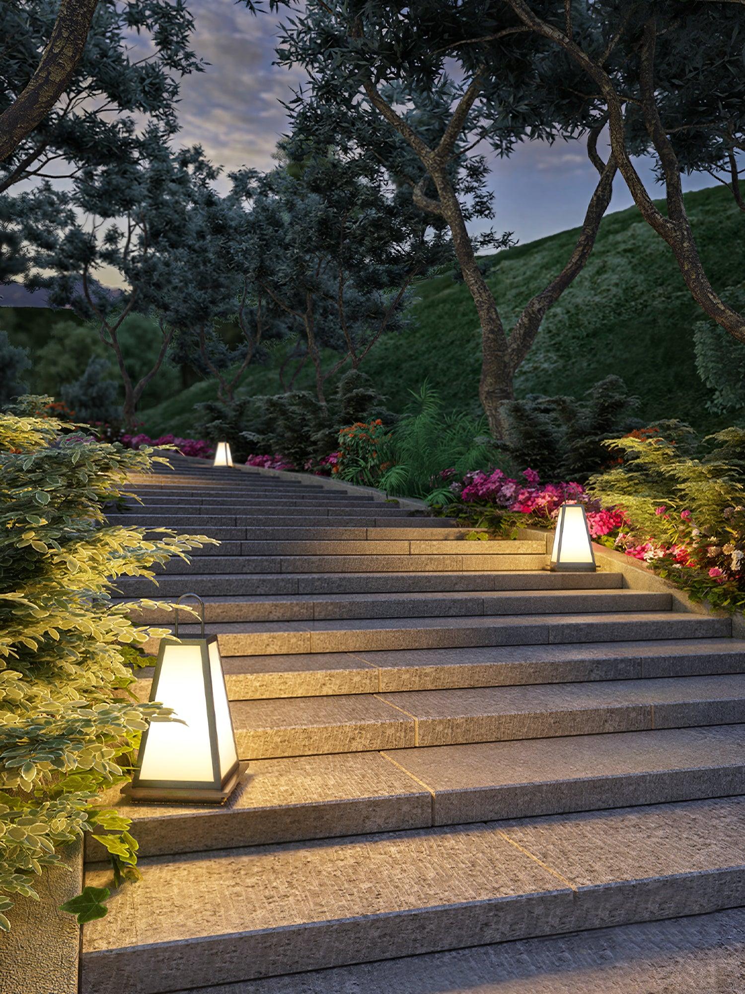 Roam Lantern Garden Outdoor Lamp ∅ 9.8″ x H 19.7″ / Dia 25cm x H 50cm / Black & White / Warm Light Table lamp