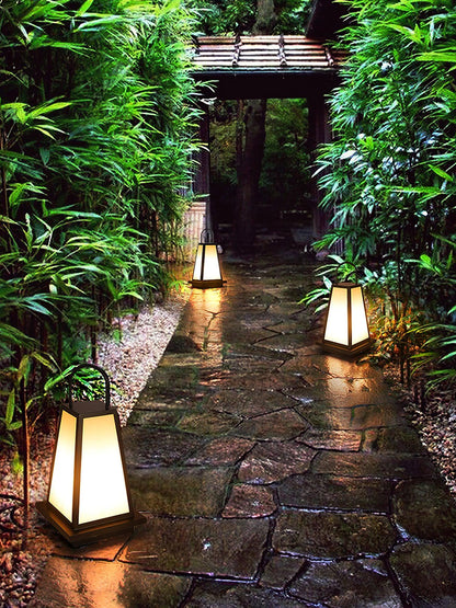 Roam Lantern Garden Outdoor Lamp ∅ 9.8″ x H 19.7″ / Dia 25cm x H 50cm / Black & White / Warm Light Table lamp
