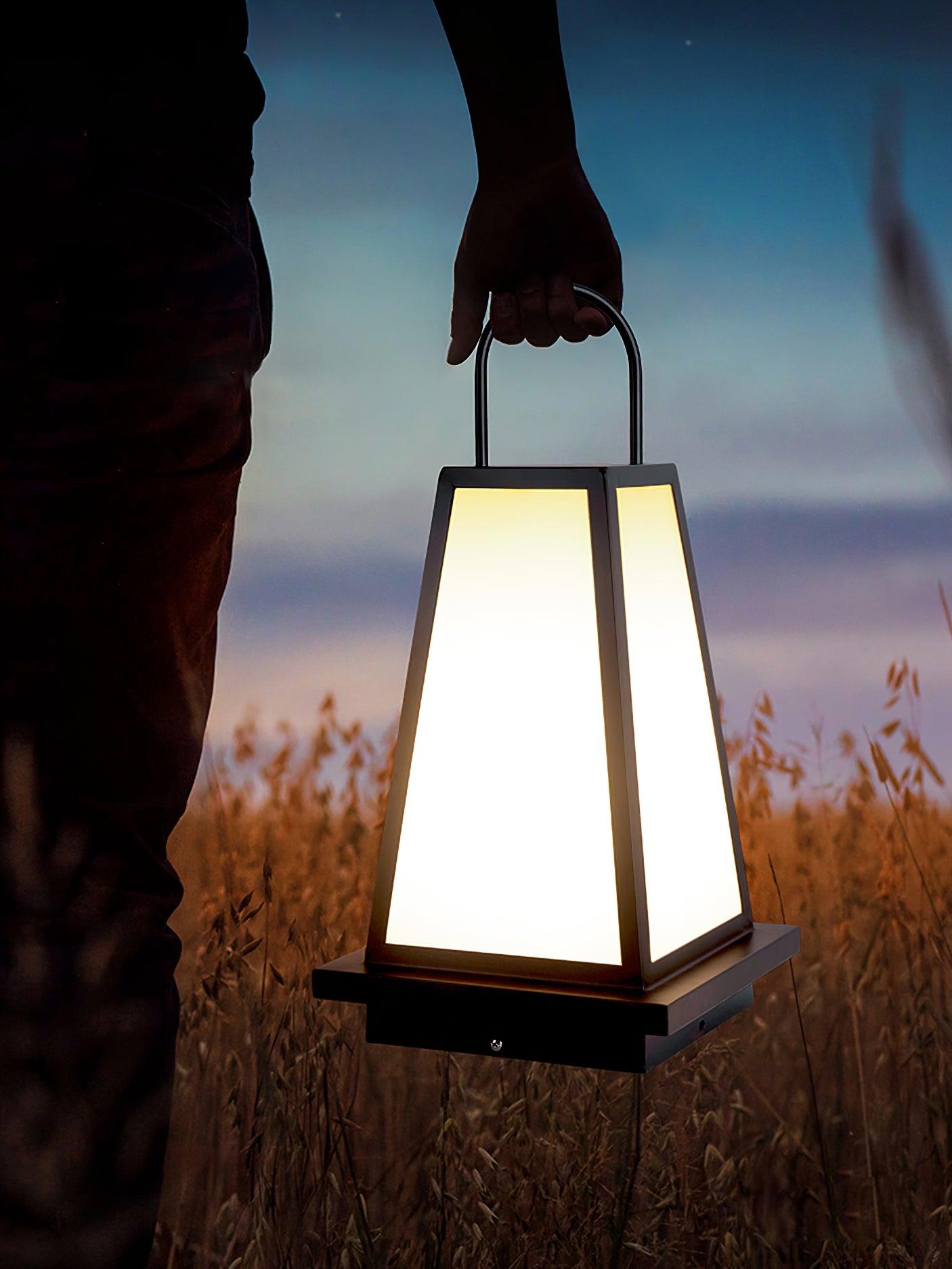 Roam Lantern Garden Outdoor Lamp ∅ 9.8″ x H 19.7″ / Dia 25cm x H 50cm / Black & White / Warm Light Table lamp