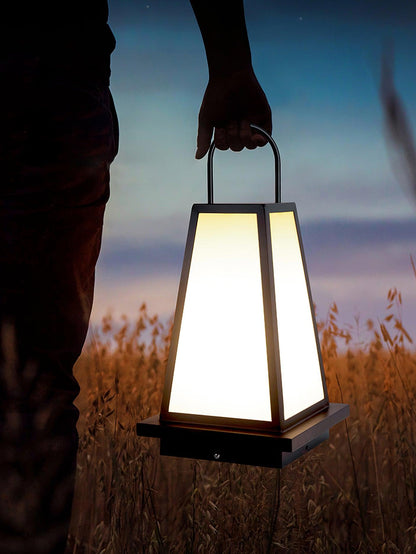 Roam Lantern Garden Outdoor Lamp ∅ 9.8″ x H 19.7″ / Dia 25cm x H 50cm / Black & White / Warm Light Table lamp