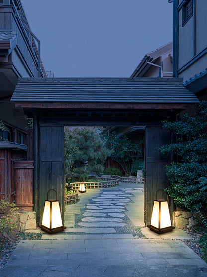 Roam Lantern Garden Outdoor Lamp ∅ 9.8″ x H 19.7″ / Dia 25cm x H 50cm / Black & White / Warm Light Table lamp