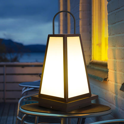 Roam Lantern Garden Outdoor Lamp ∅ 9.8″ x H 19.7″ / Dia 25cm x H 50cm / Black & White / Warm Light Table lamp
