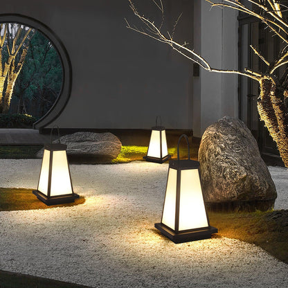 Roam Lantern Garden Outdoor Lamp ∅ 9.8″ x H 19.7″ / Dia 25cm x H 50cm / Black & White / Warm Light Table lamp