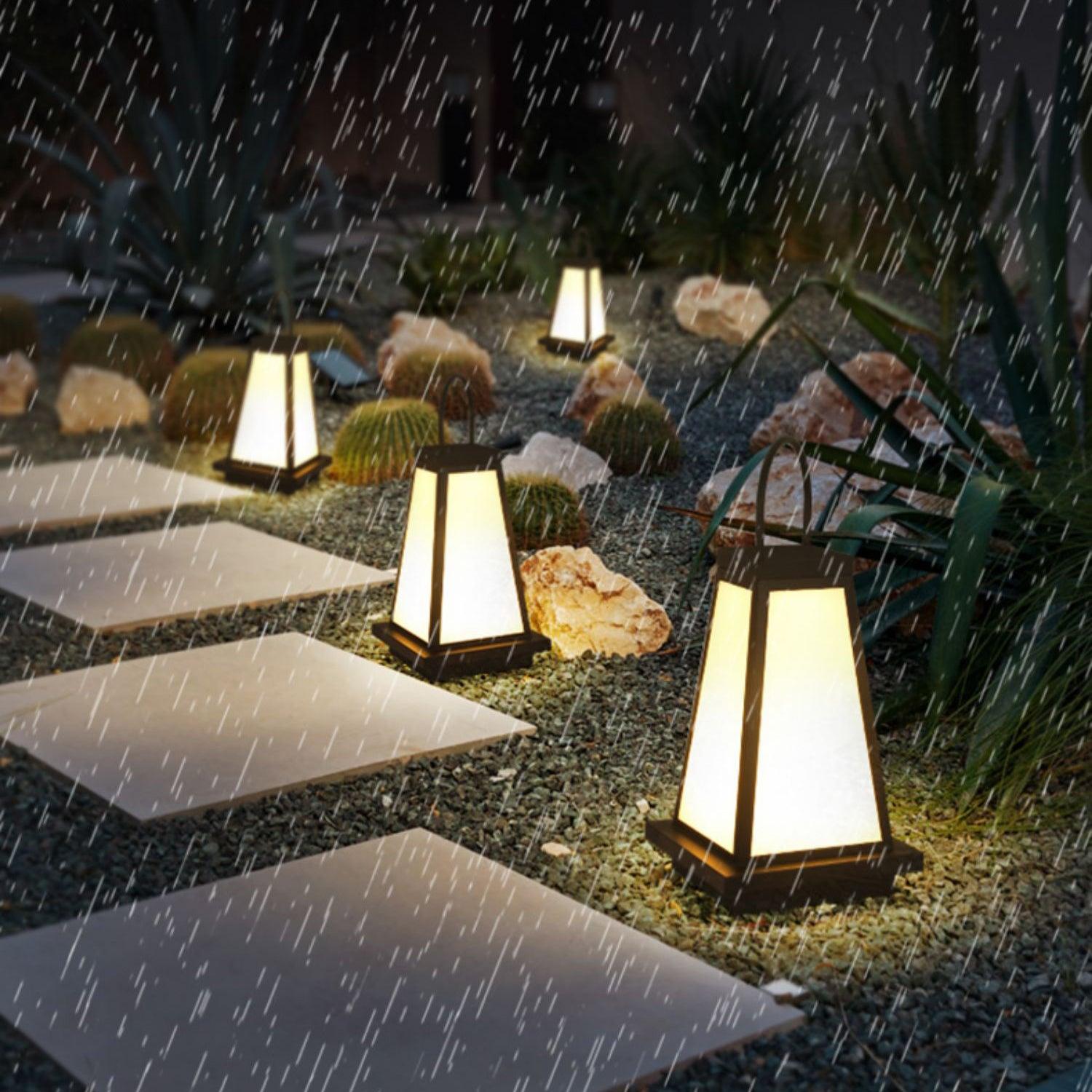 Roam Lantern Garden Outdoor Lamp ∅ 9.8″ x H 19.7″ / Dia 25cm x H 50cm / Black & White / Warm Light Table lamp