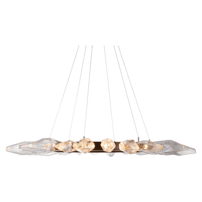 Hammerton Studio Rock Crystal 56" Wide 30 Light Hand Blown Glass LED Radial Chandelier