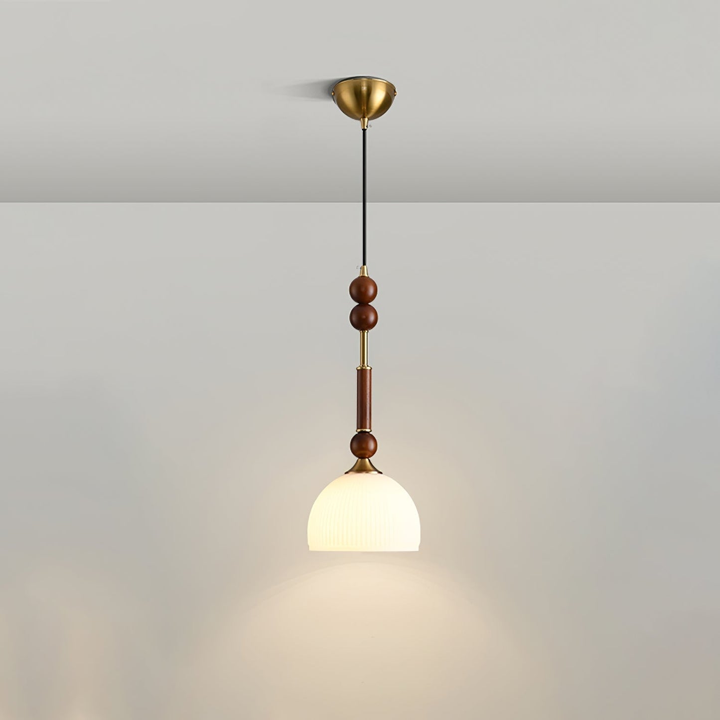 Roma Pendant Lamp Model B1: ∅ 7.1″ x H 16.9″ Pendant light