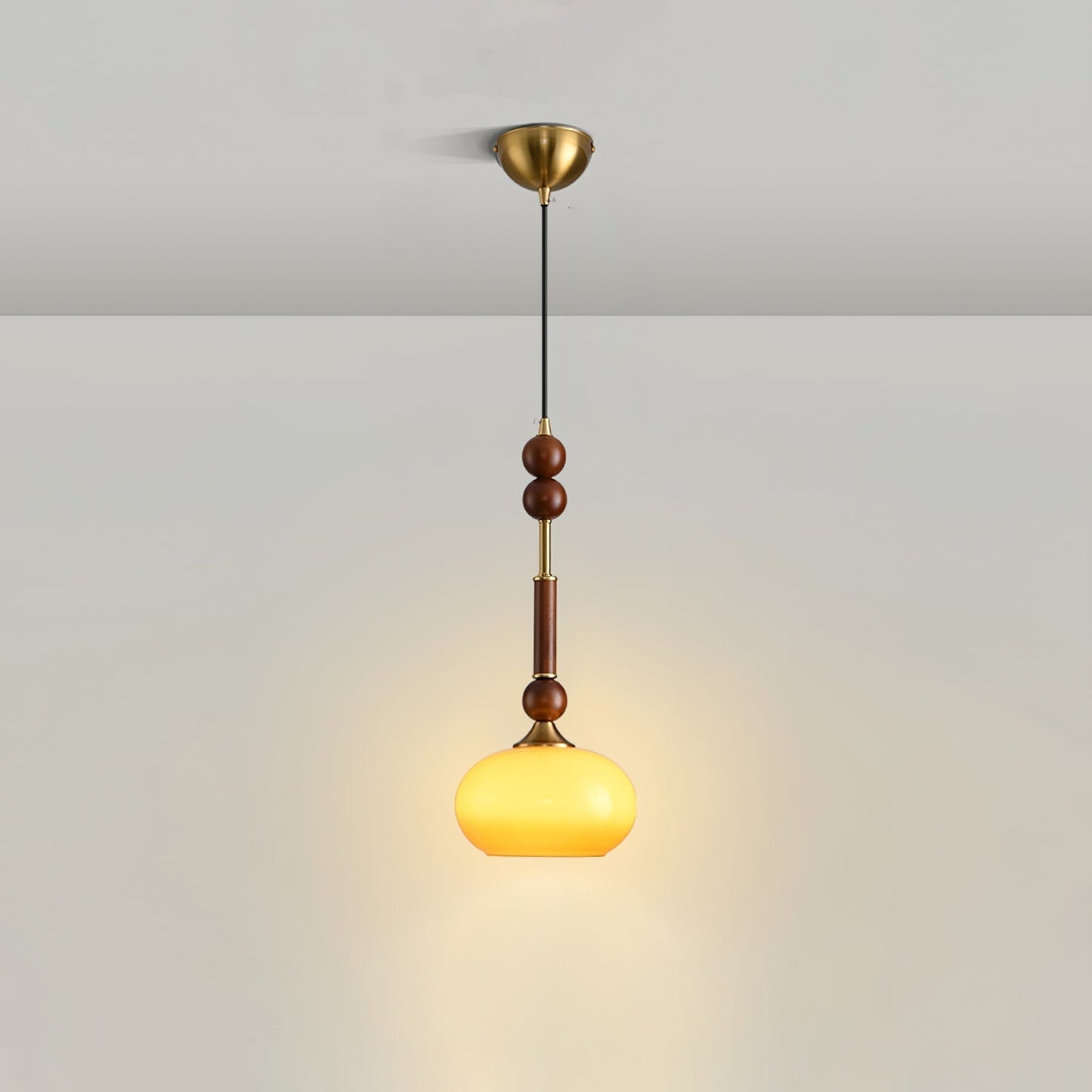 Roma Pendant Lamp Model A1: ∅ 7.1″ x H 16.9″ Pendant light