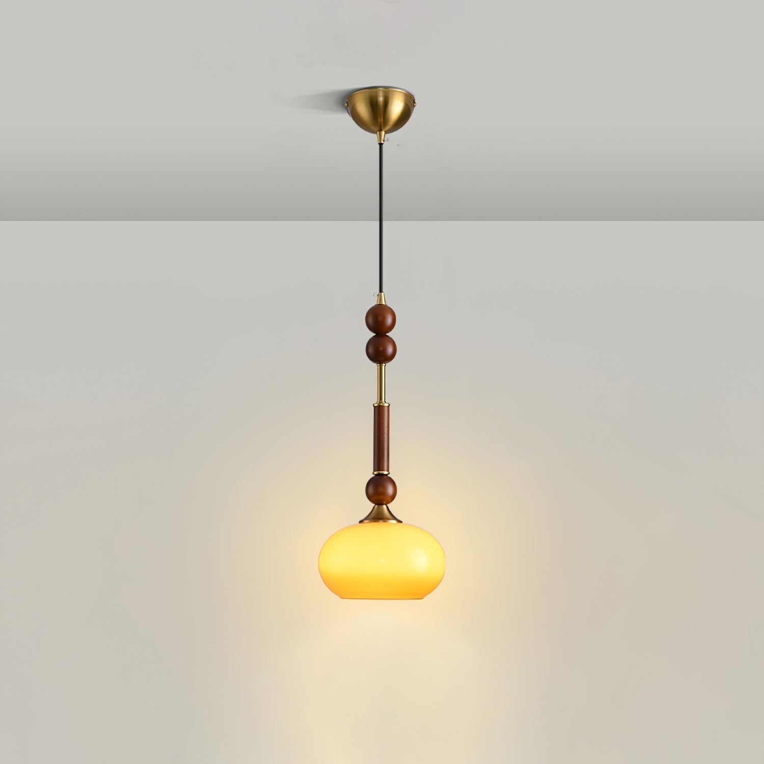 Roma Pendant Lamp Model A1: ∅ 7.1″ x H 16.9″ Pendant light