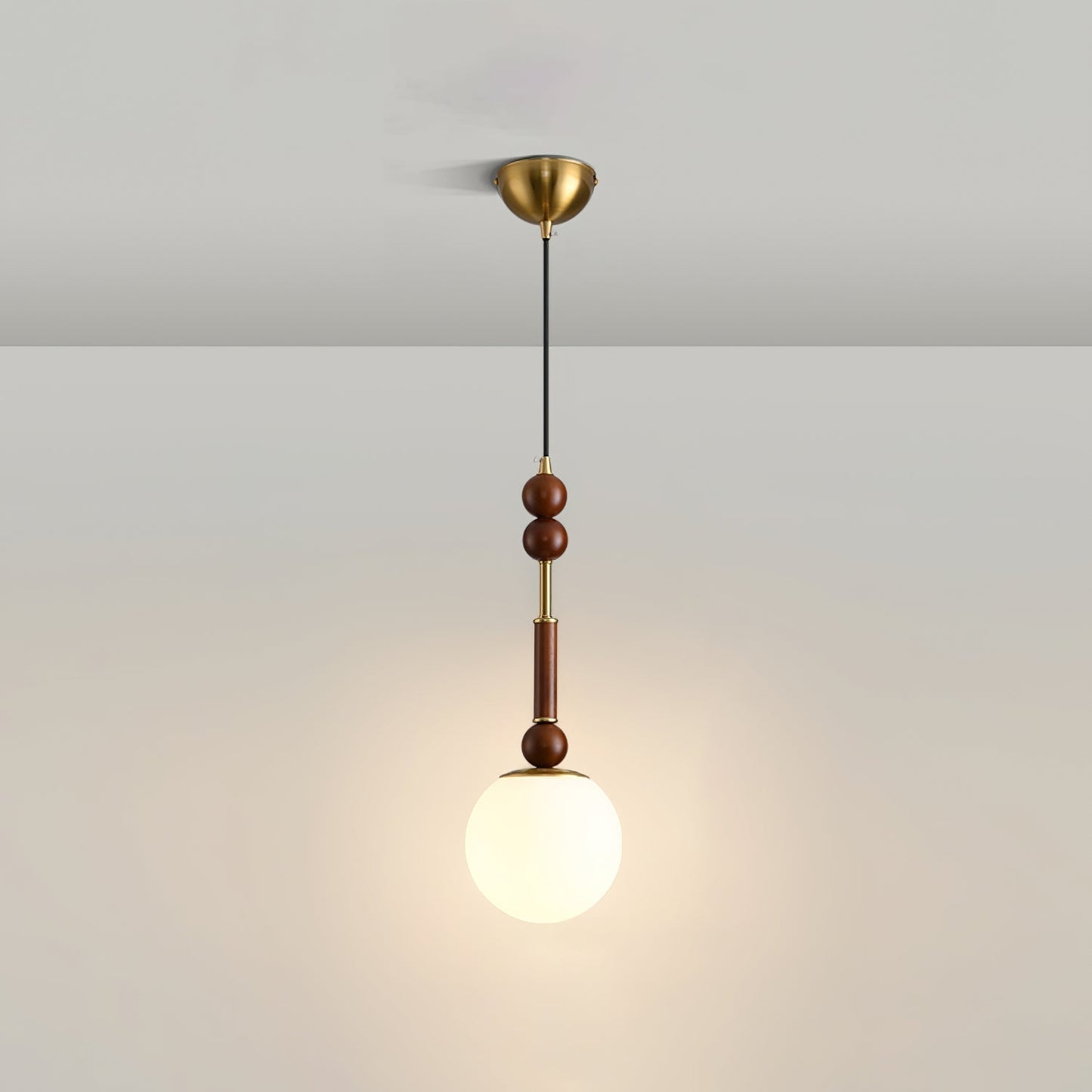 Roma Pendant Lamp Model C1: ∅ 7.1″ x H 16.9″ Pendant light
