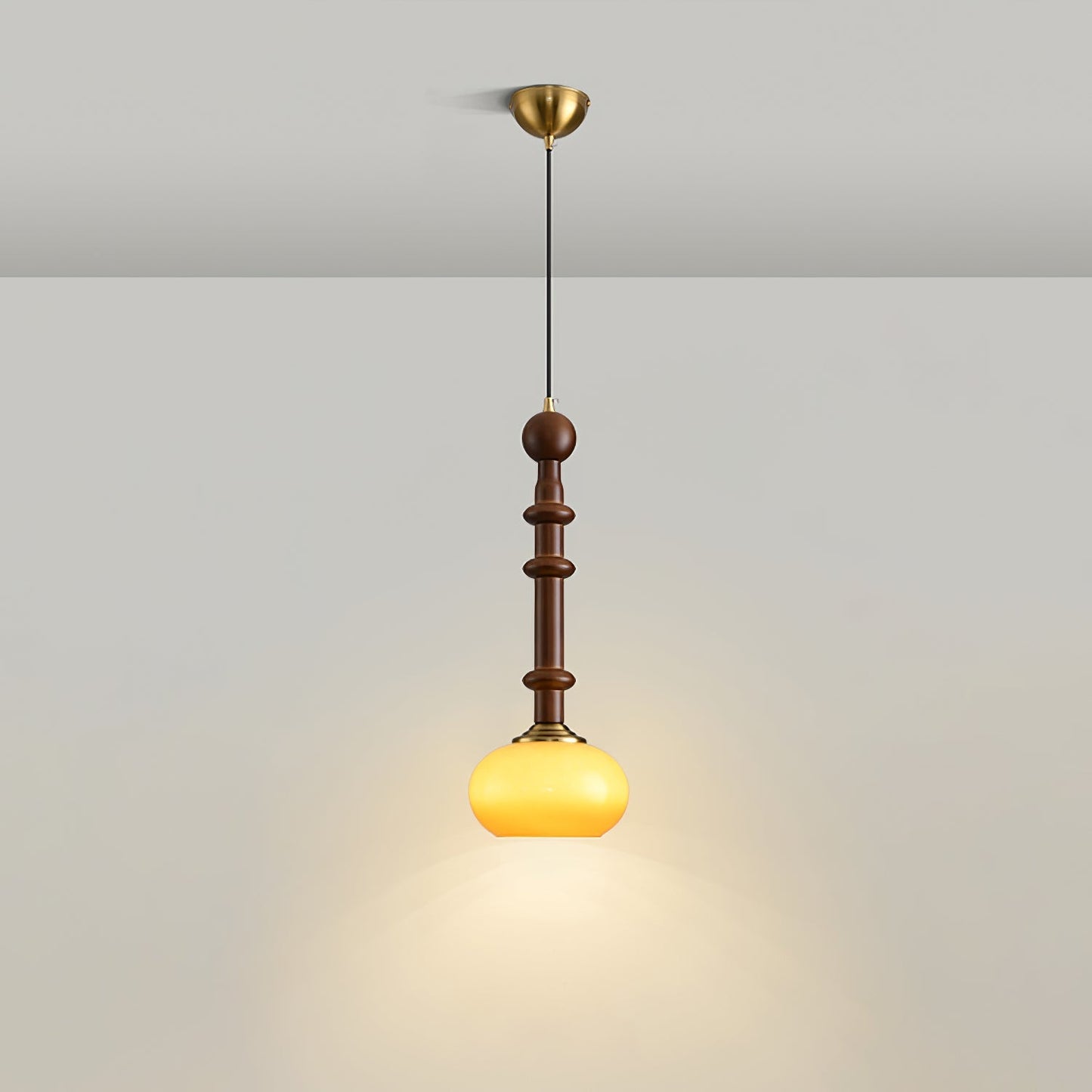 Roma Pendant Lamp Model A2: ∅ 7.1″ x H 16.9″ Pendant light