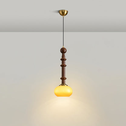 Roma Pendant Lamp Model A2: ∅ 7.1″ x H 16.9″ Pendant light