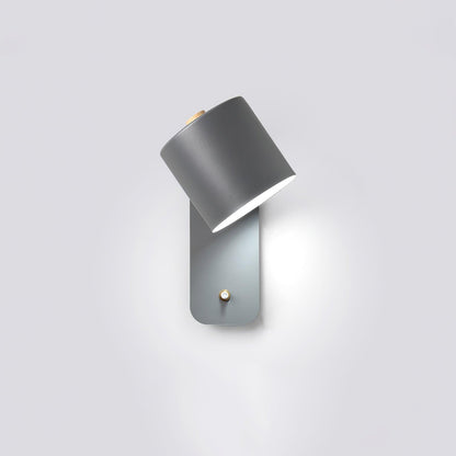 Rotatable Cylinder Wall Lamp ∅ 5.1″ x H 11.8″ / Dia 13cm x H 30cm / Grey Wall lamp