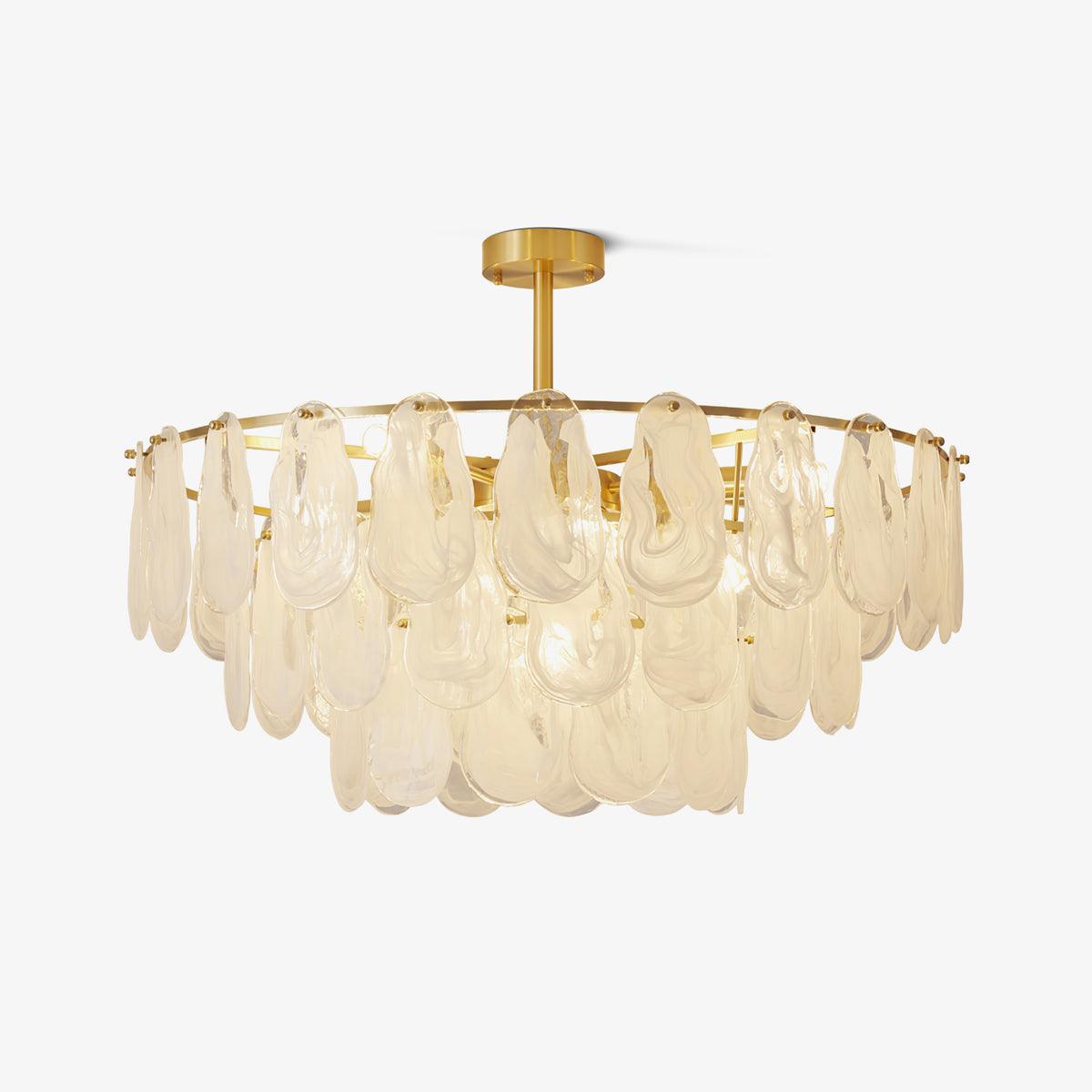 Round Cloud Glass Pendant Light