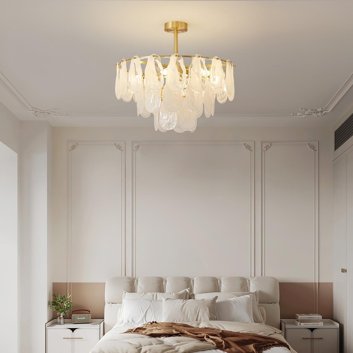 Round Cloud Glass Pendant Light