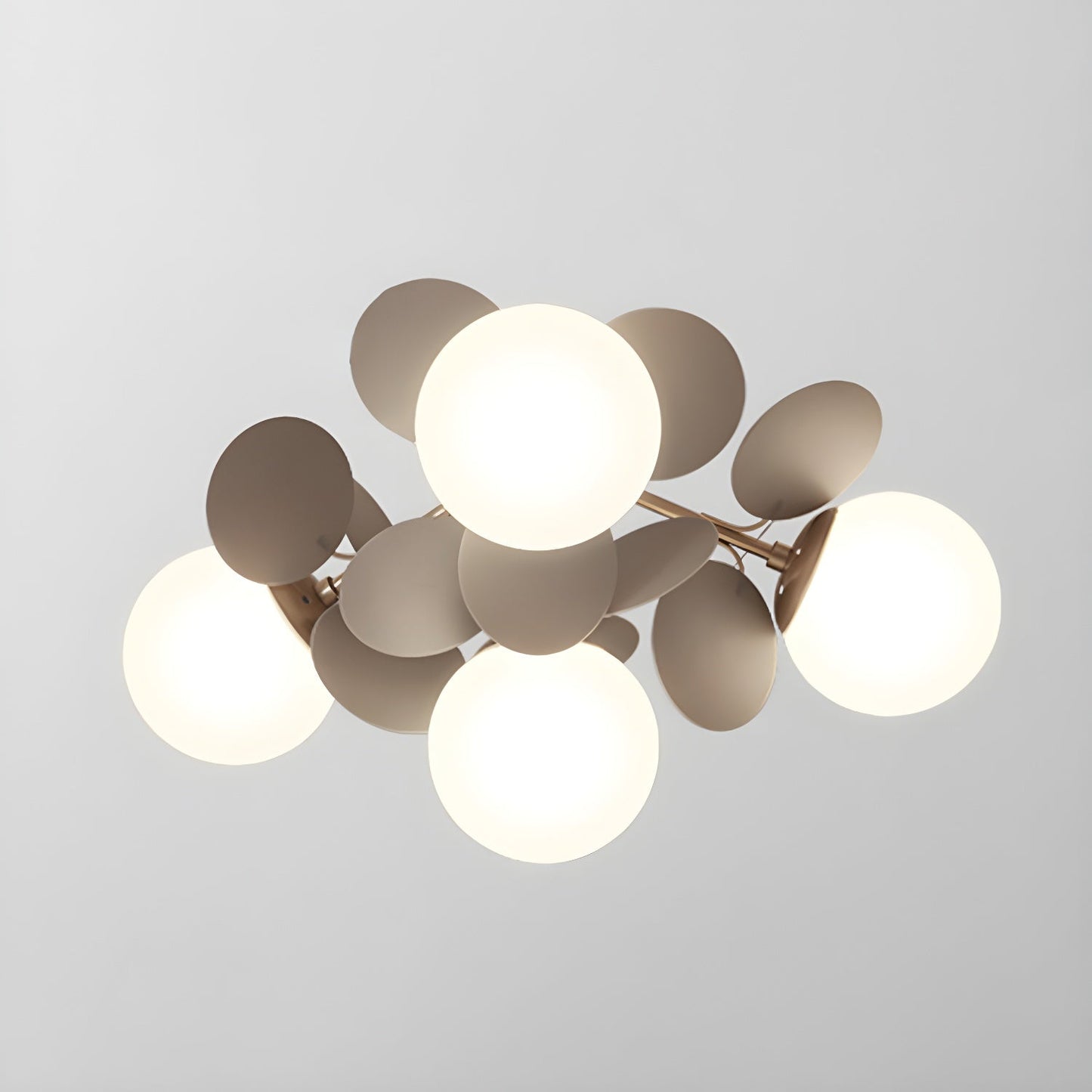 Round Macaron Ceiling Lamp 4 heads ∅ 18.5″ x H 11″ / Grey Ceiling lamp