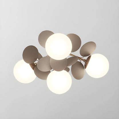 Round Macaron Ceiling Lamp 4 heads ∅ 18.5″ x H 11″ / Grey Ceiling lamp