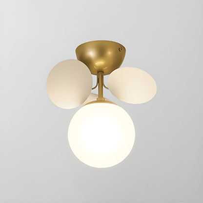 Round Macaron Ceiling Lamp 1 head ∅ 10″ x H 9.1″ / White Ceiling lamp