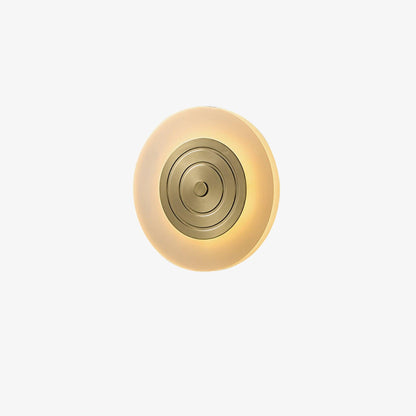 Round Moon Wall Lamp ∅ 6.7″ x H 6.7″ / Dia 17cm x H 17cm / Polished brass & Frosted / Warm Light Wall lamp