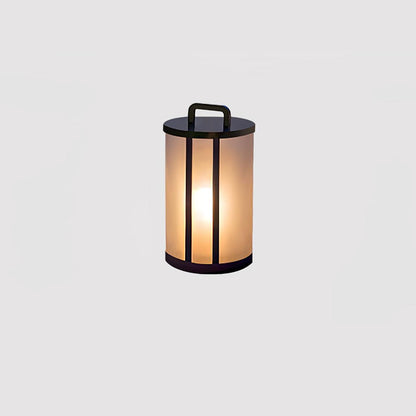 Round Pillar Acrylic Lantern Outdoor Lamp ∅ 7.9″ x H 13″ / Dia 20cm x H 33cm / Model A: Wired Version / Warm Light