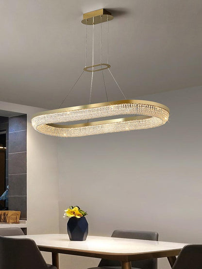 Round Ring Crystal Chandeliers