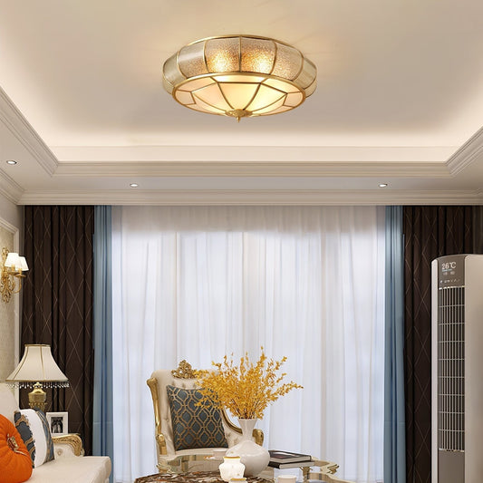 Round Textured Glass Ceiling Light Ceiling lamp