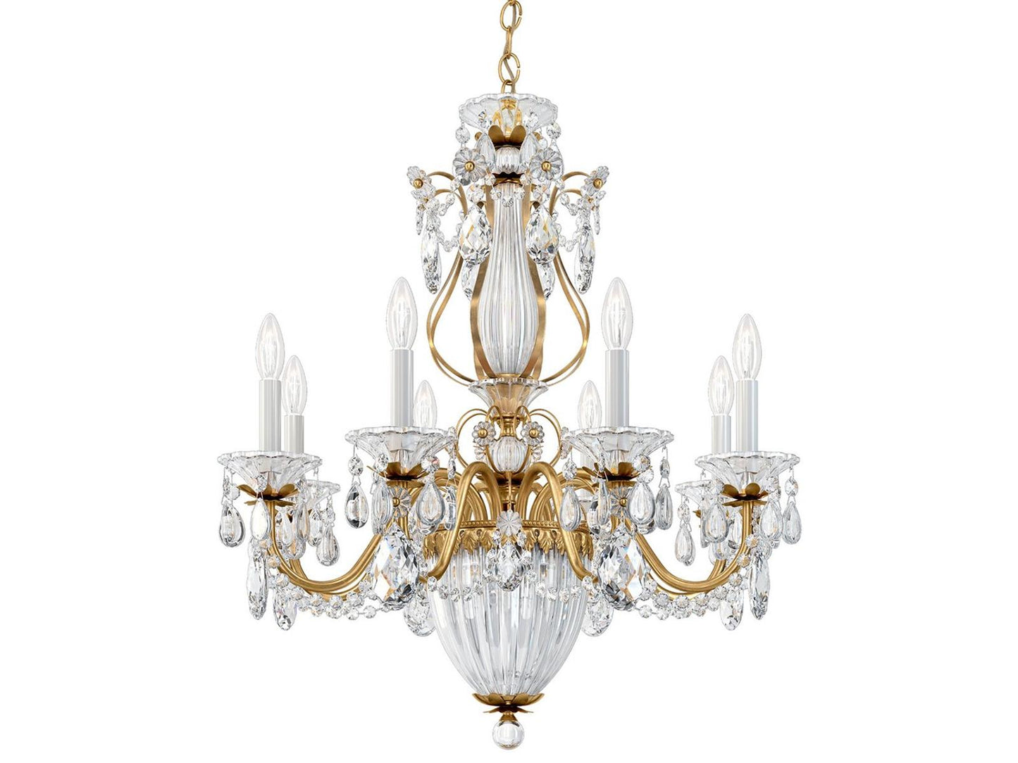 Schonbek 11-Light Bagatelle Chandelier Antique Silver