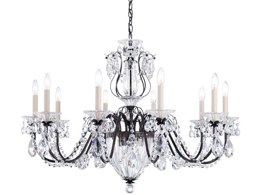 Schonbek Bagatelle 13-Light Chandelier with Heritage Handcut Crystal