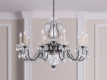 Schonbek Bagatelle 13-Light Chandelier with Heritage Handcut Crystal