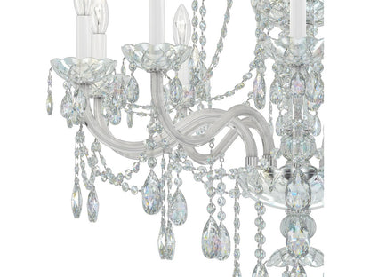 Schonbek Arlington 15-Light Tiered Chandelier in Polished Silver with Heritage Crystal