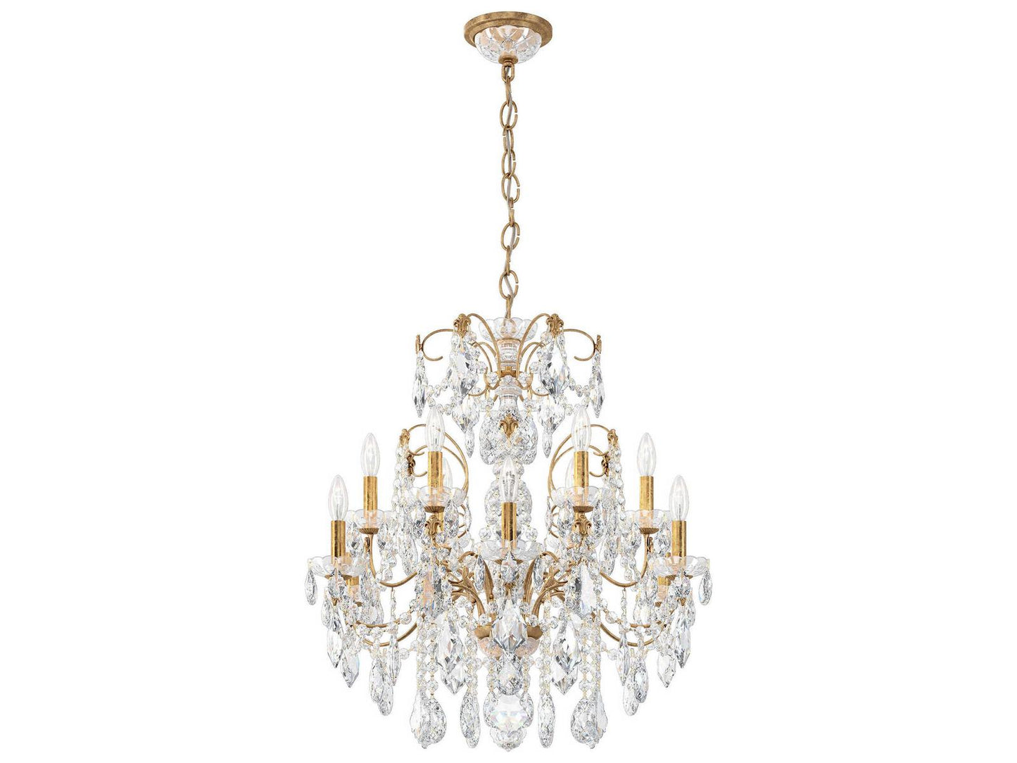Schonbek Century 12-Light Crystal Chandelier