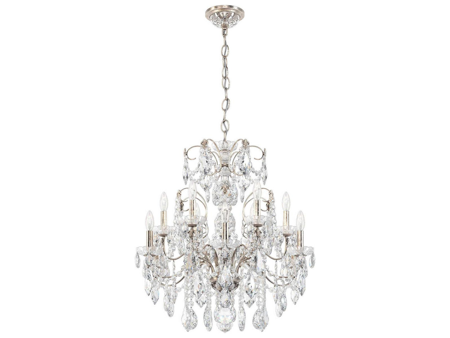 Schonbek Century 12-Light Crystal Chandelier