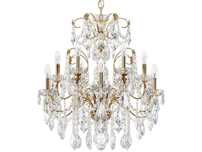 Schonbek Century 12-Light Crystal Chandelier