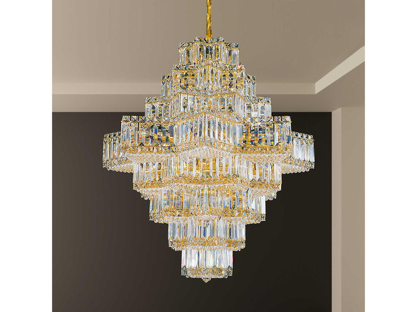 Schonbek 45-Light Equinoxe Chandelier Grand Scale Crystal Lighting