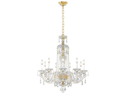 Schonbek Sterling 9-Light Crystal Chandelier