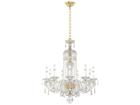 Schonbek Sterling 9-Light Crystal Chandelier