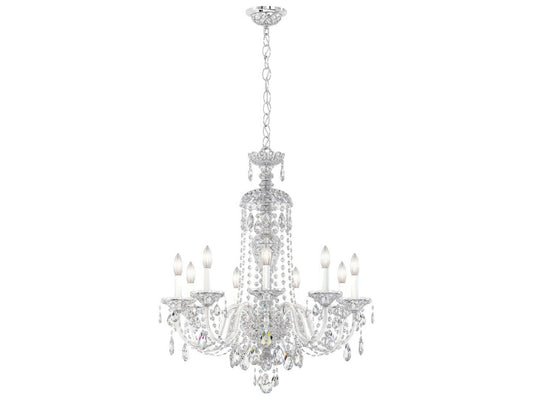 Schonbek Sterling 9-Light Crystal Chandelier