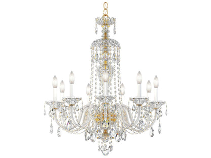 Schonbek Sterling 9-Light Crystal Chandelier