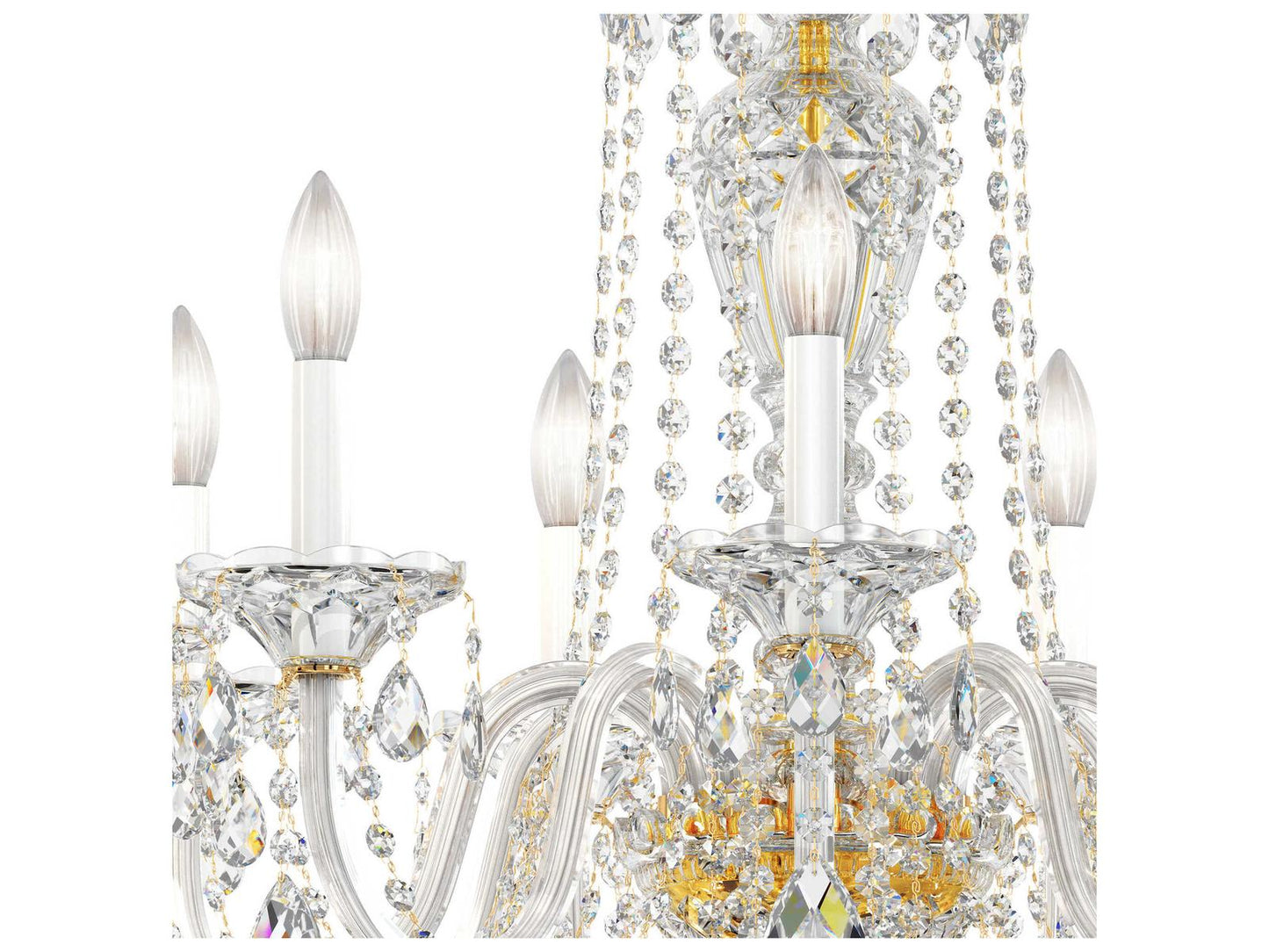 Schonbek Sterling 9-Light Crystal Chandelier