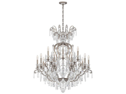 Schonbek 16-Light Renaissance Rock Crystal Candelabra Chandelier with Quartz Crystal