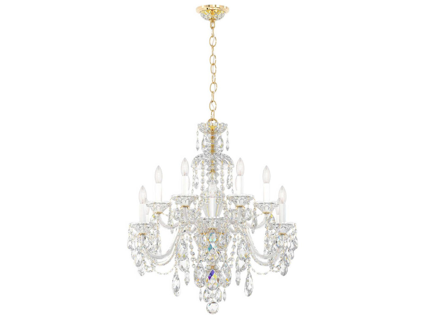 Schonbek 12-Light Sterling Chandelier