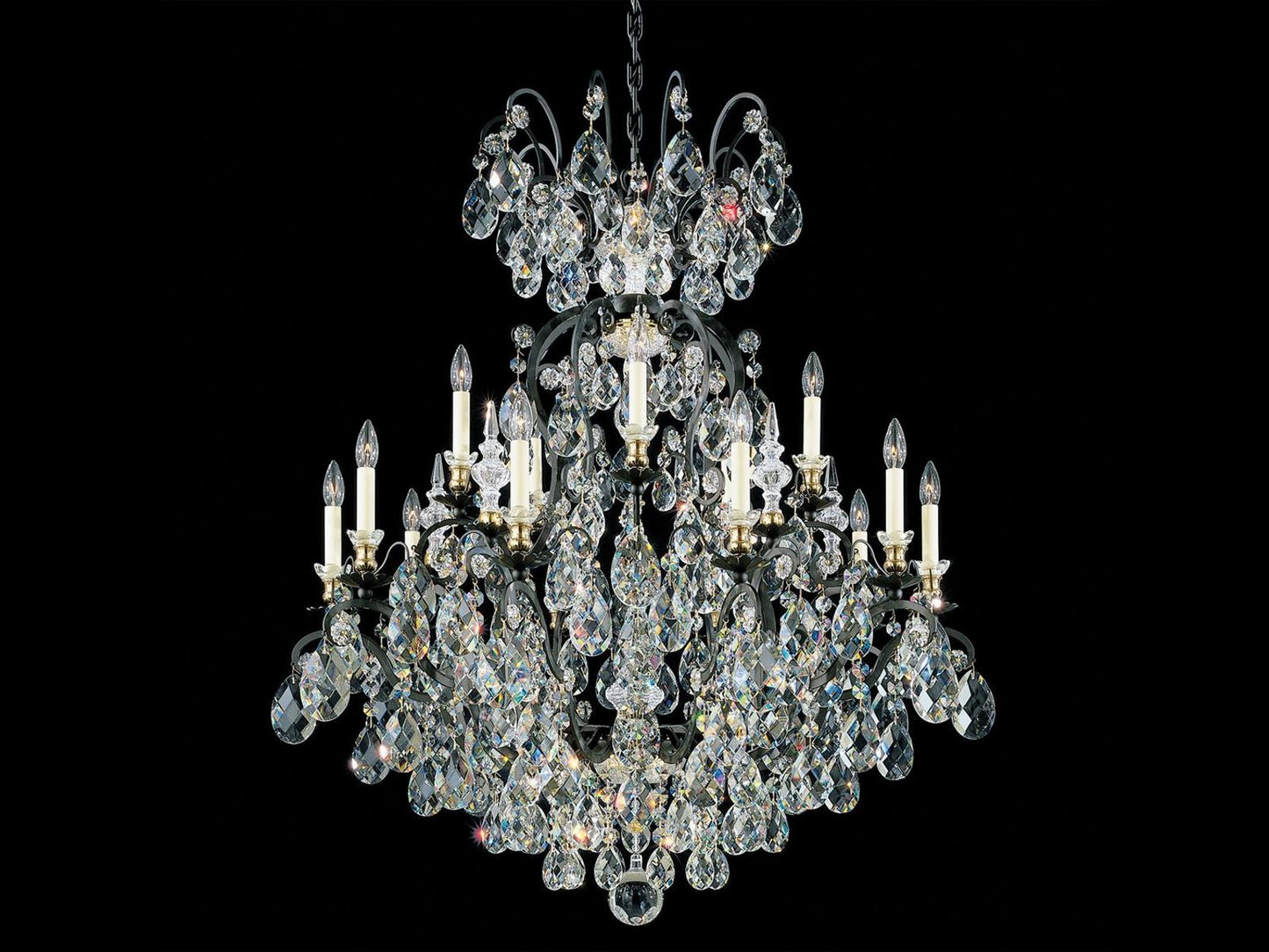 Schonbek Renaissance 16-Light Crystal Candelabra Chandelier