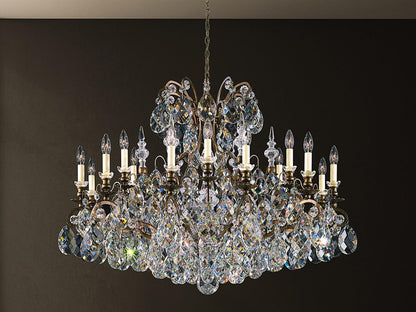 Schonbek Renaissance Crystal Candelabra Chandelier in Gold