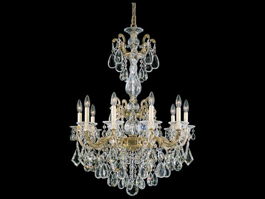 Schonbek La Scala 10-Light Crystal Candelabra Chandelier