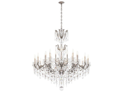 Schonbek 24-Light La Scala Crystal Chandelier in Heirloom Gold