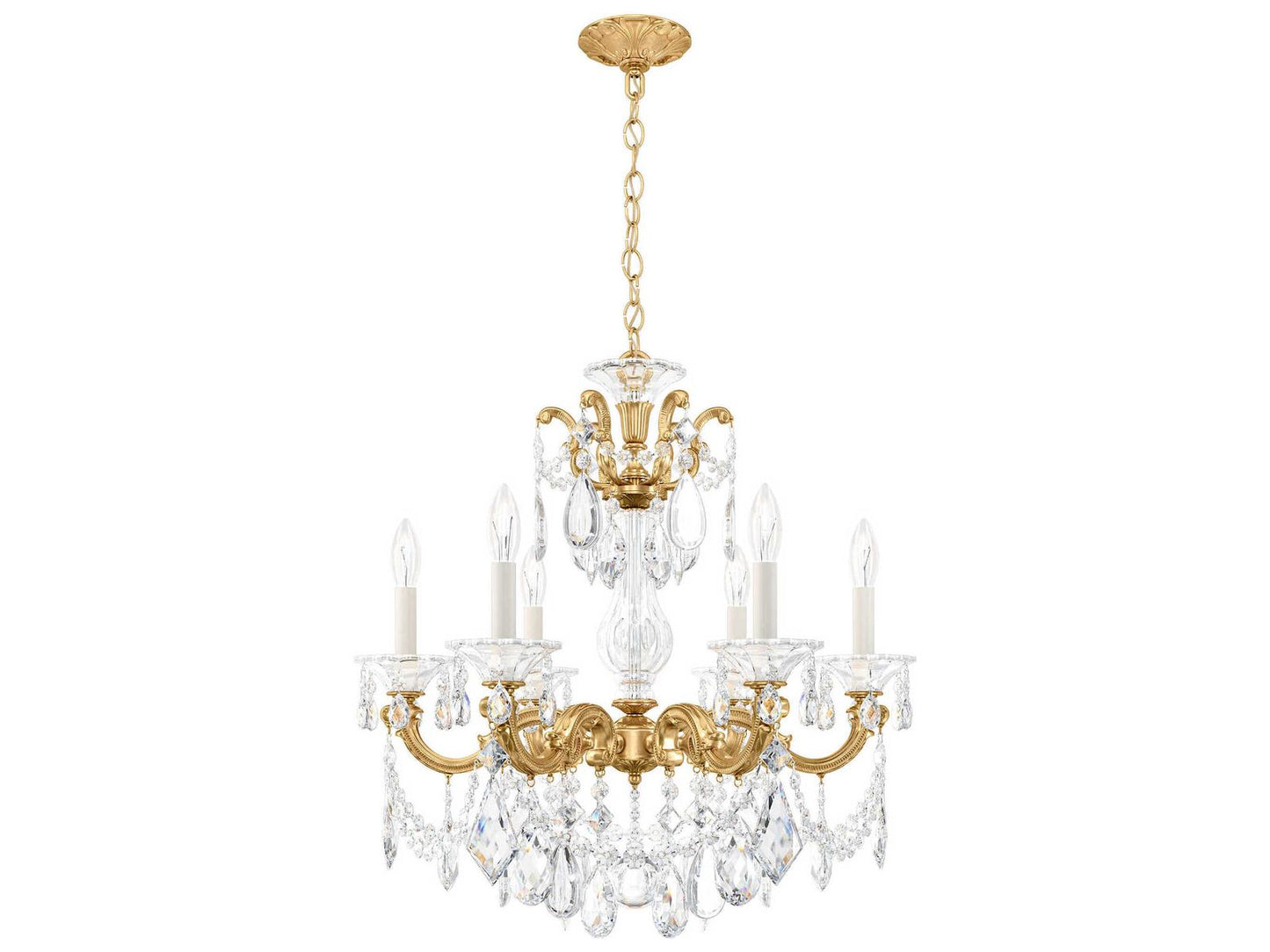 Schonbek 6-Light La Scala Crystal Chandelier