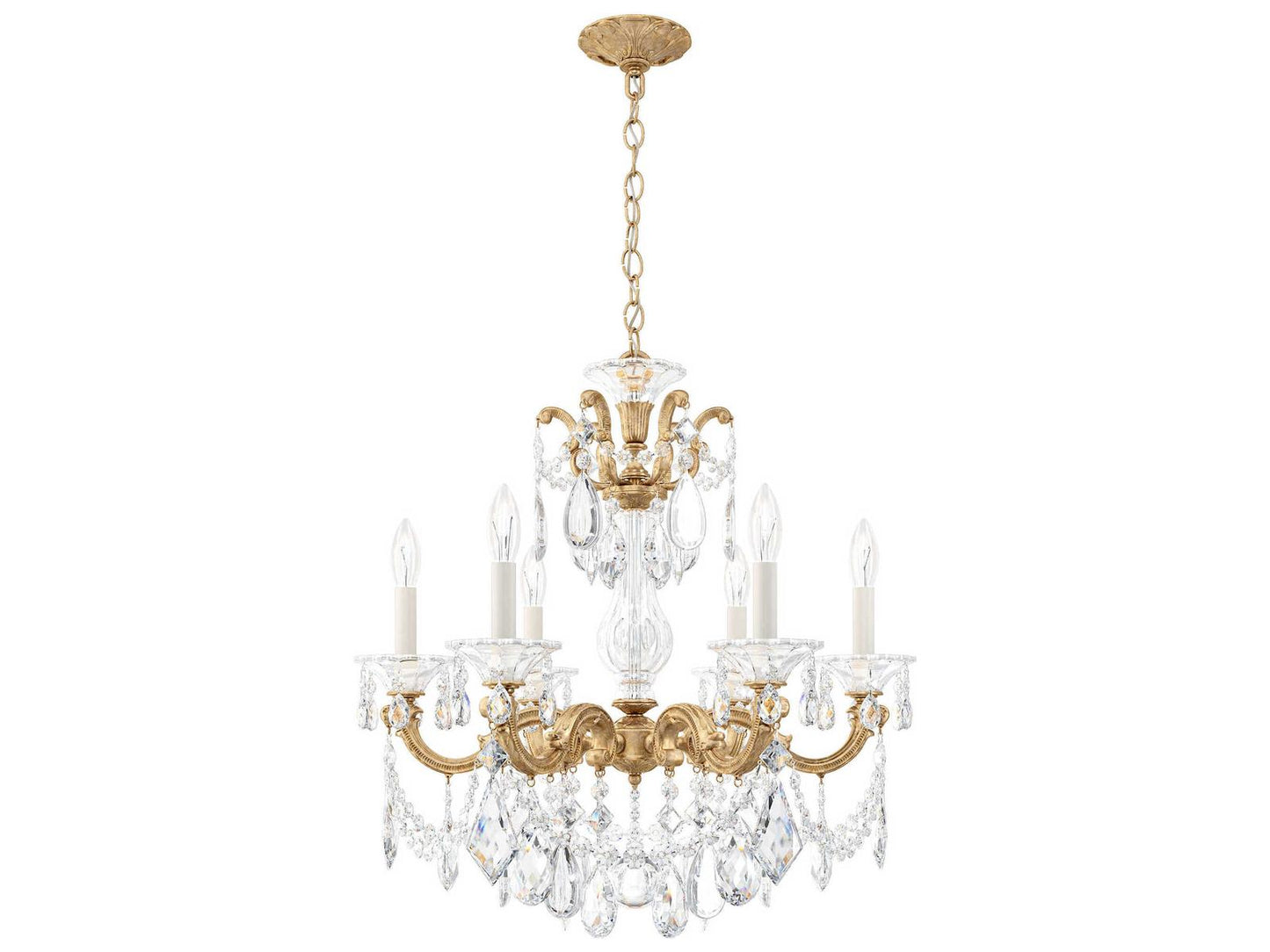 Schonbek 6-Light La Scala Crystal Chandelier