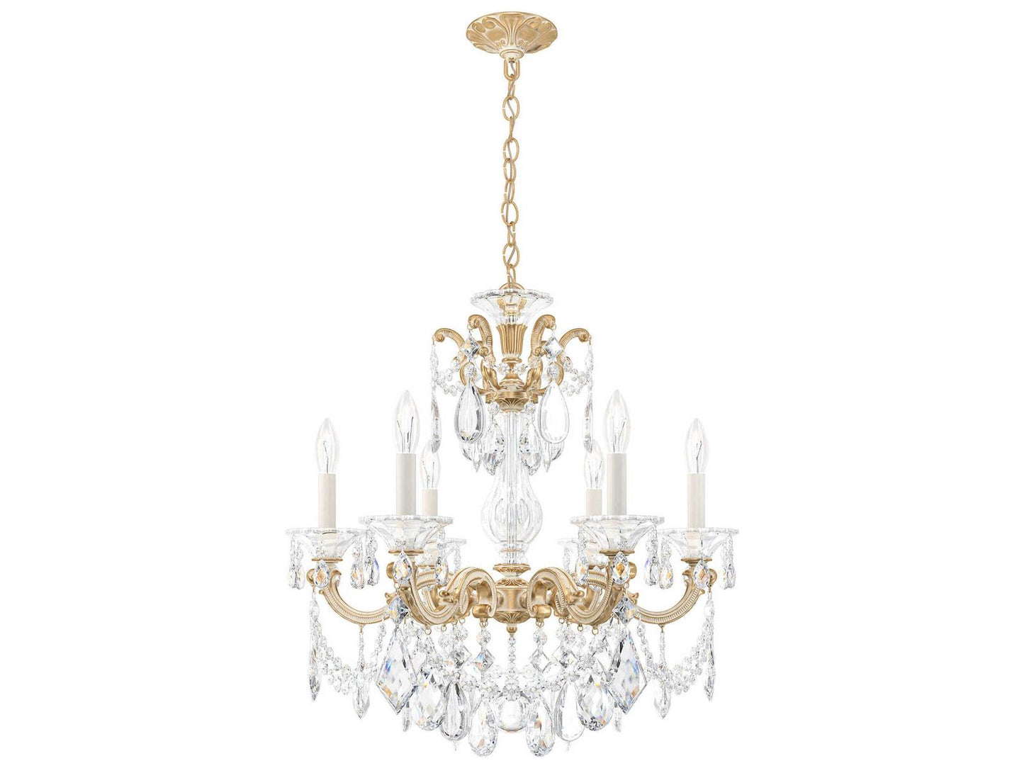 Schonbek 6-Light La Scala Crystal Chandelier