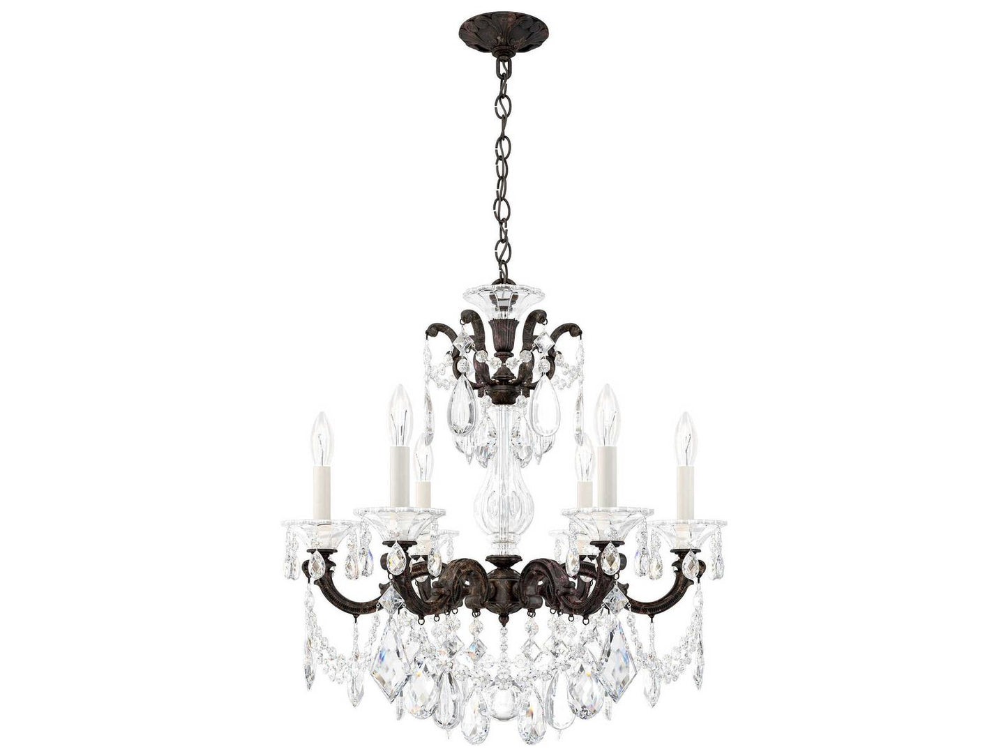 Schonbek 6-Light La Scala Crystal Chandelier